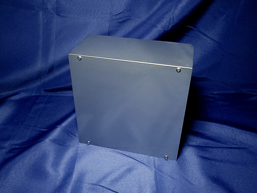 ステンレス製フタ付き制御ボックス の加工事例