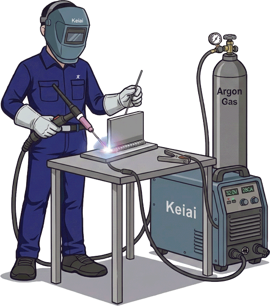 TIG溶接のイメージ